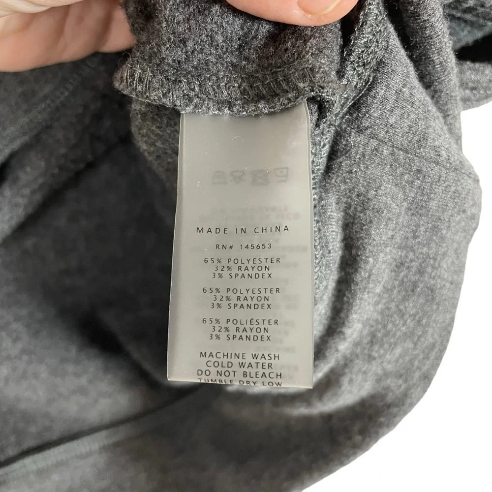 NWOT Birdiebee Phoenix Crop Rainbow Stripe Tee in Grey Size S - Picture 7 of 8